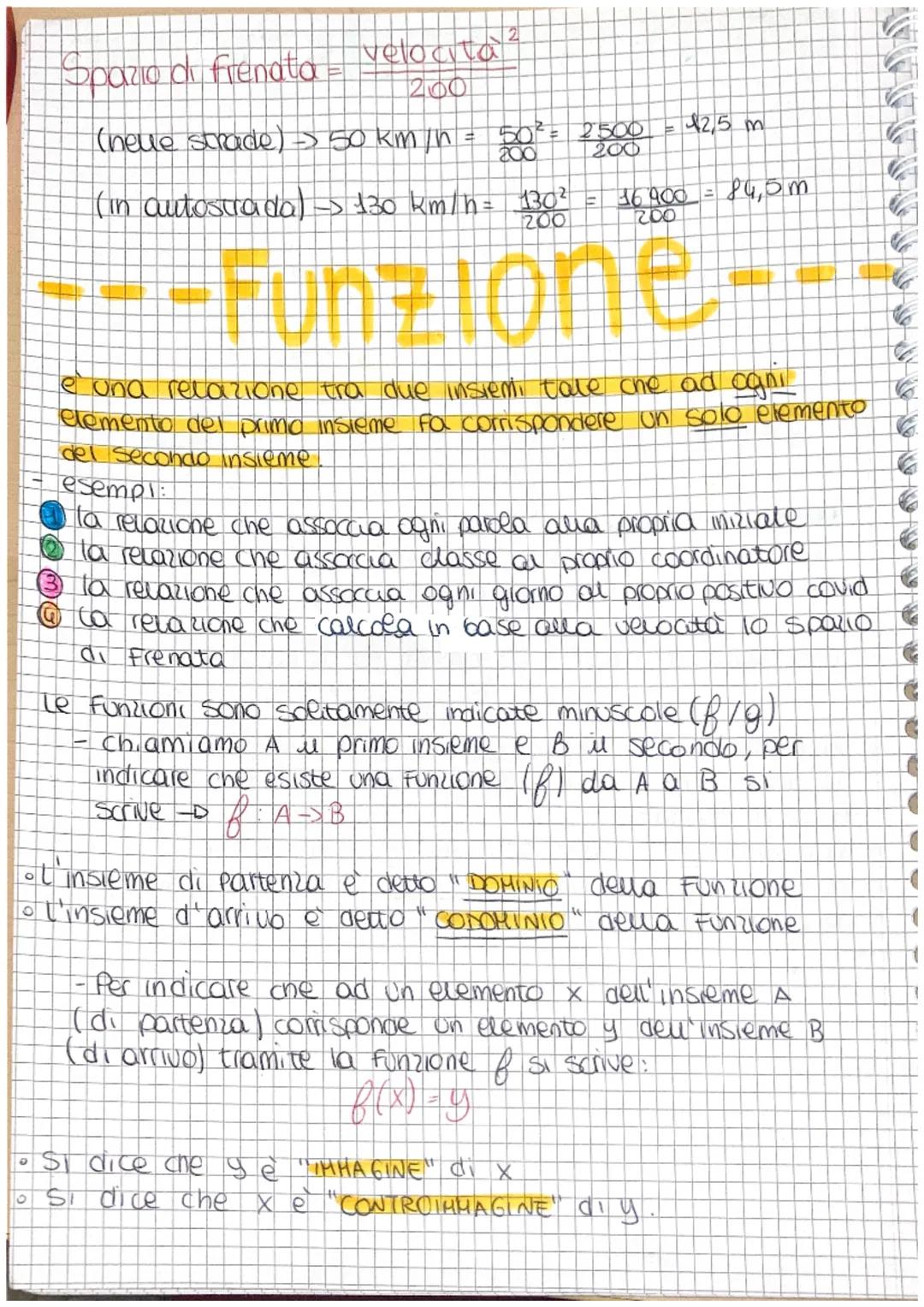 velocita
200
Spazio di frenata
(nelle strade) > 50 km/h =
50² = 2.500 = $2,5 m
200
200
(in autostrada) - 130 km/h = 130²
200
16900 = 84,5 m
