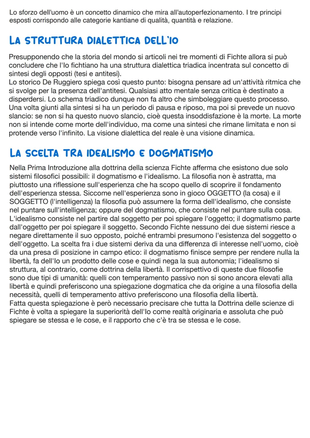 Johann Goutier Fichte
Critici immediati di Kant e dibattito sulla cosa in sè: Prima di Fichte, fondatore vero e
proprio dell'idealismo, ci s