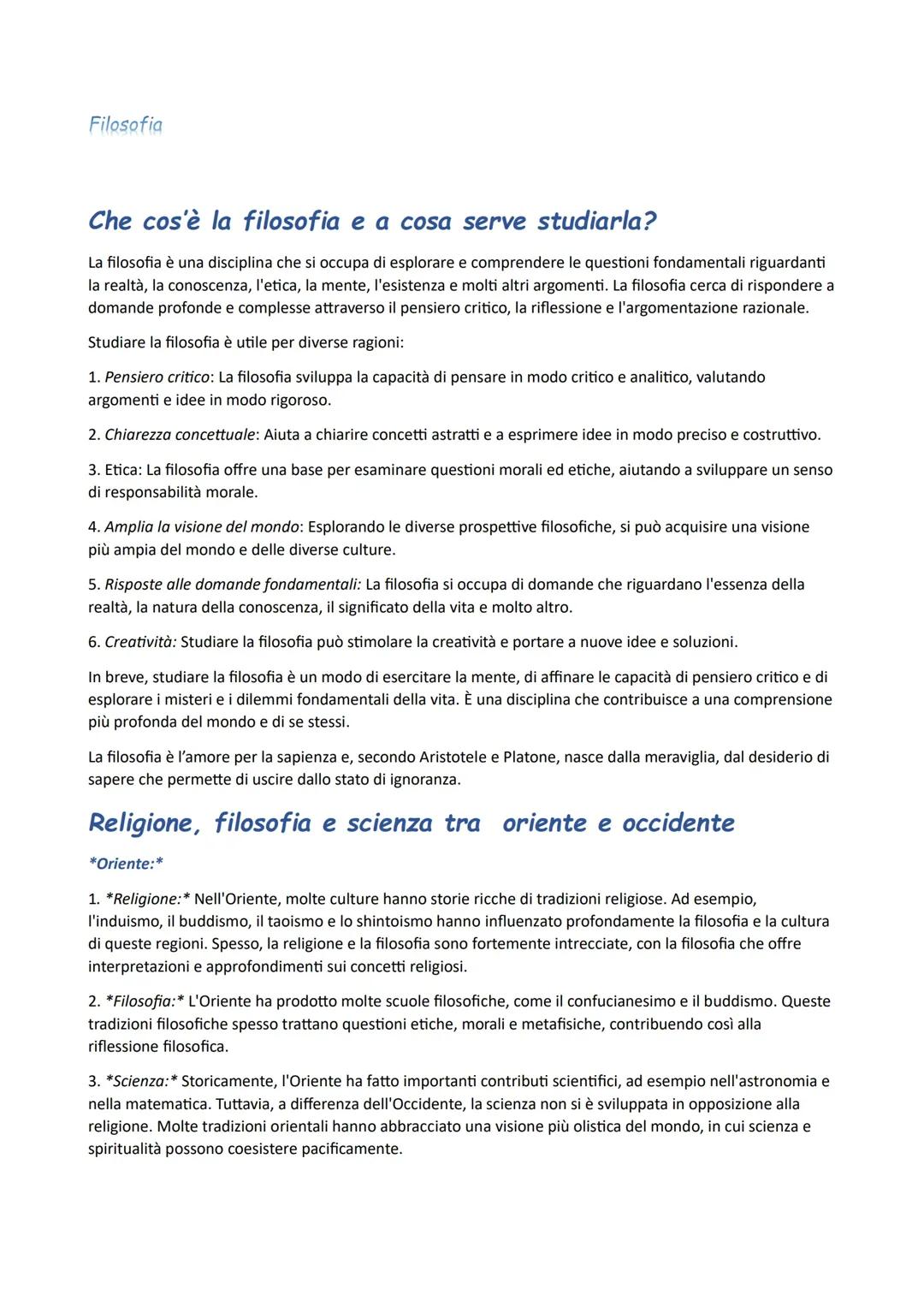 introduzione e primi filosofi