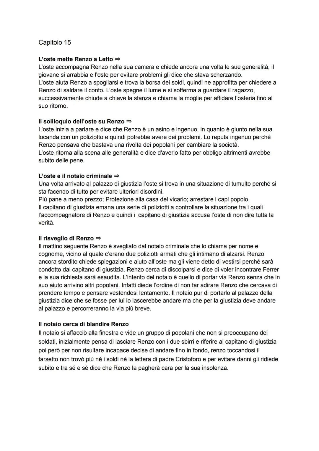 Capitolo 15
L'oste mette Renzo a Letto →
L'oste accompagna Renzo nella sua camera e chiede ancora una volta le sue generalità, il
giovane si