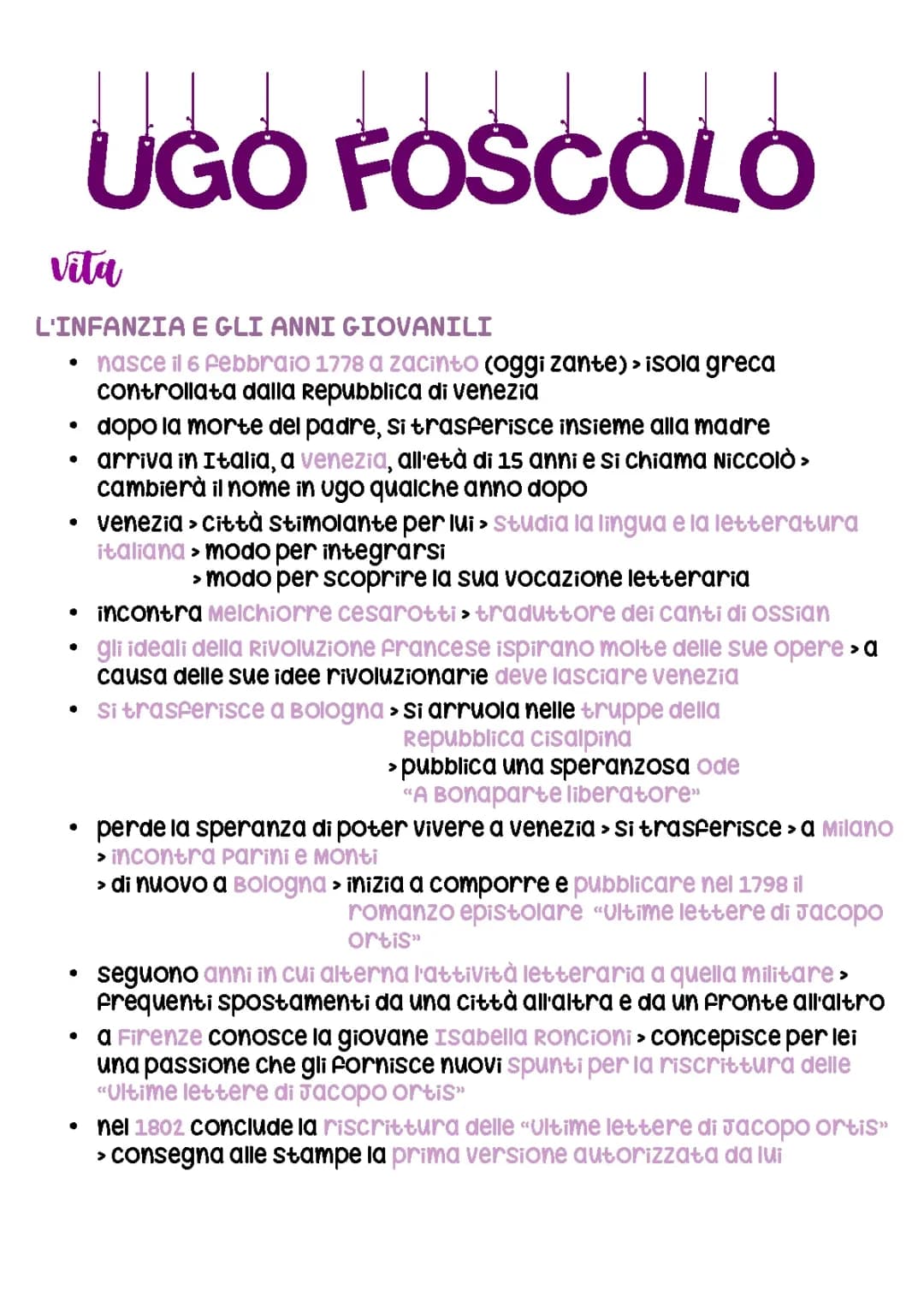 Ugo Foscolo 