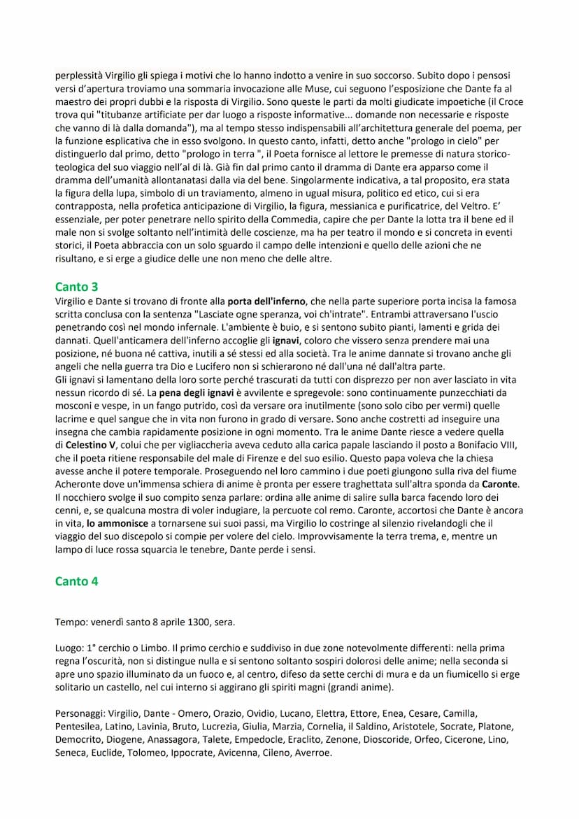 Divina Commedia
Introduzione e Generalità
Riassunto:
Il poema all'inizio si intitolava Commedia ma già Boccaccio lo definì Divina Commedia. 