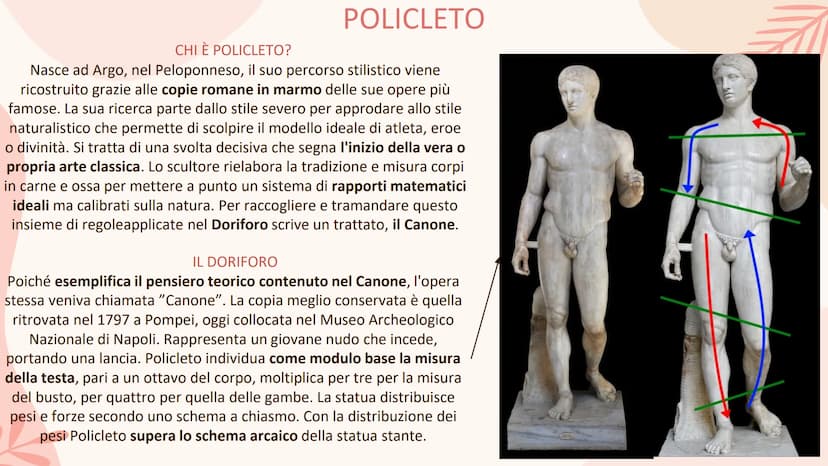 L'ARTE GRECA
ED ELLENISTICA
<< Le più alte forme del bello sono
l'ordine e la simmetria e il
definito>>.
Aristotele, Metafisica Ms
Stile
geo