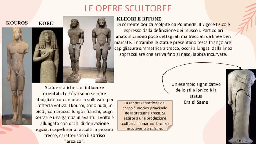 L'ARTE GRECA
ED ELLENISTICA
<< Le più alte forme del bello sono
l'ordine e la simmetria e il
definito>>.
Aristotele, Metafisica Ms
Stile
geo