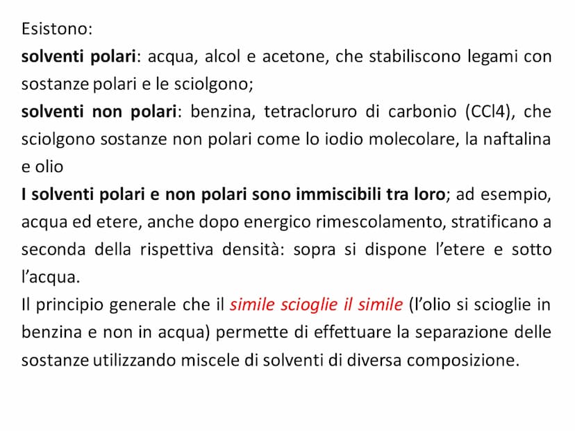 LE SOLUZIONI Le soluzioni sono miscugli omogenei i cui
costituenti conservano le loro proprietà.
• Nelle soluzioni il solvente è il componen