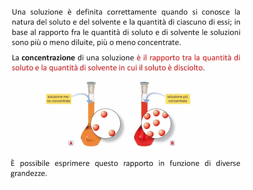 LE SOLUZIONI Le soluzioni sono miscugli omogenei i cui
costituenti conservano le loro proprietà.
• Nelle soluzioni il solvente è il componen