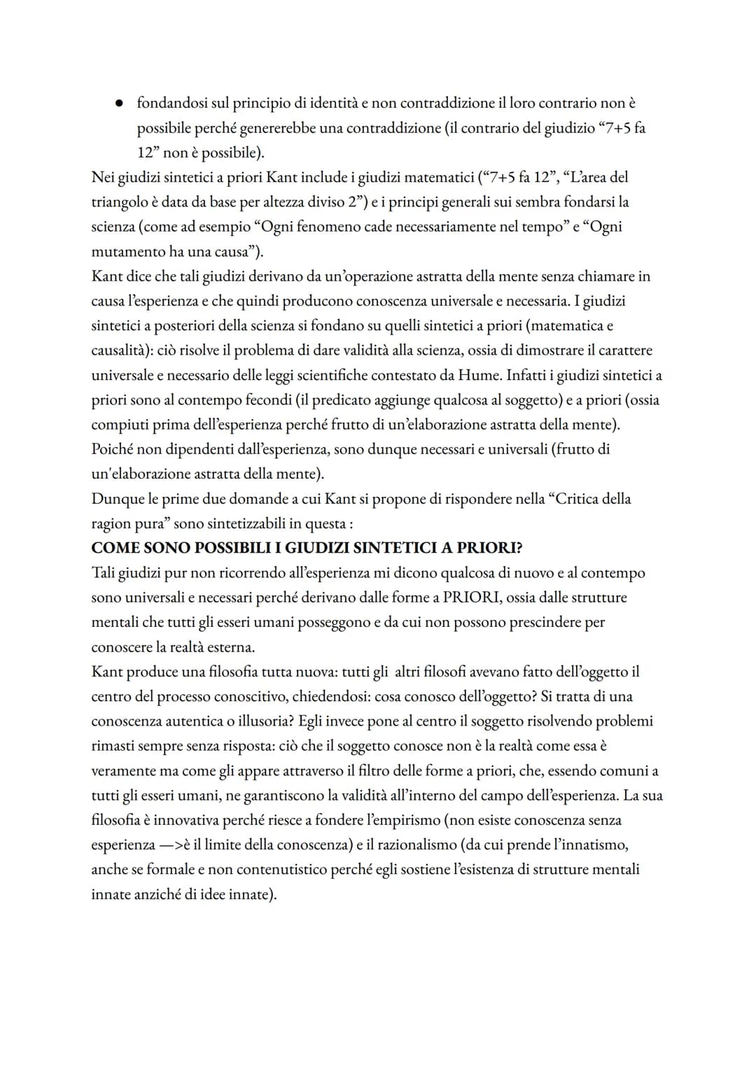 IMMANUEL KANT
Kant e l'illuminismo
Il pensiero di Immanuel Kant, pur essendo estremamente originale, si colloca nel clima
culturale dell'ill
