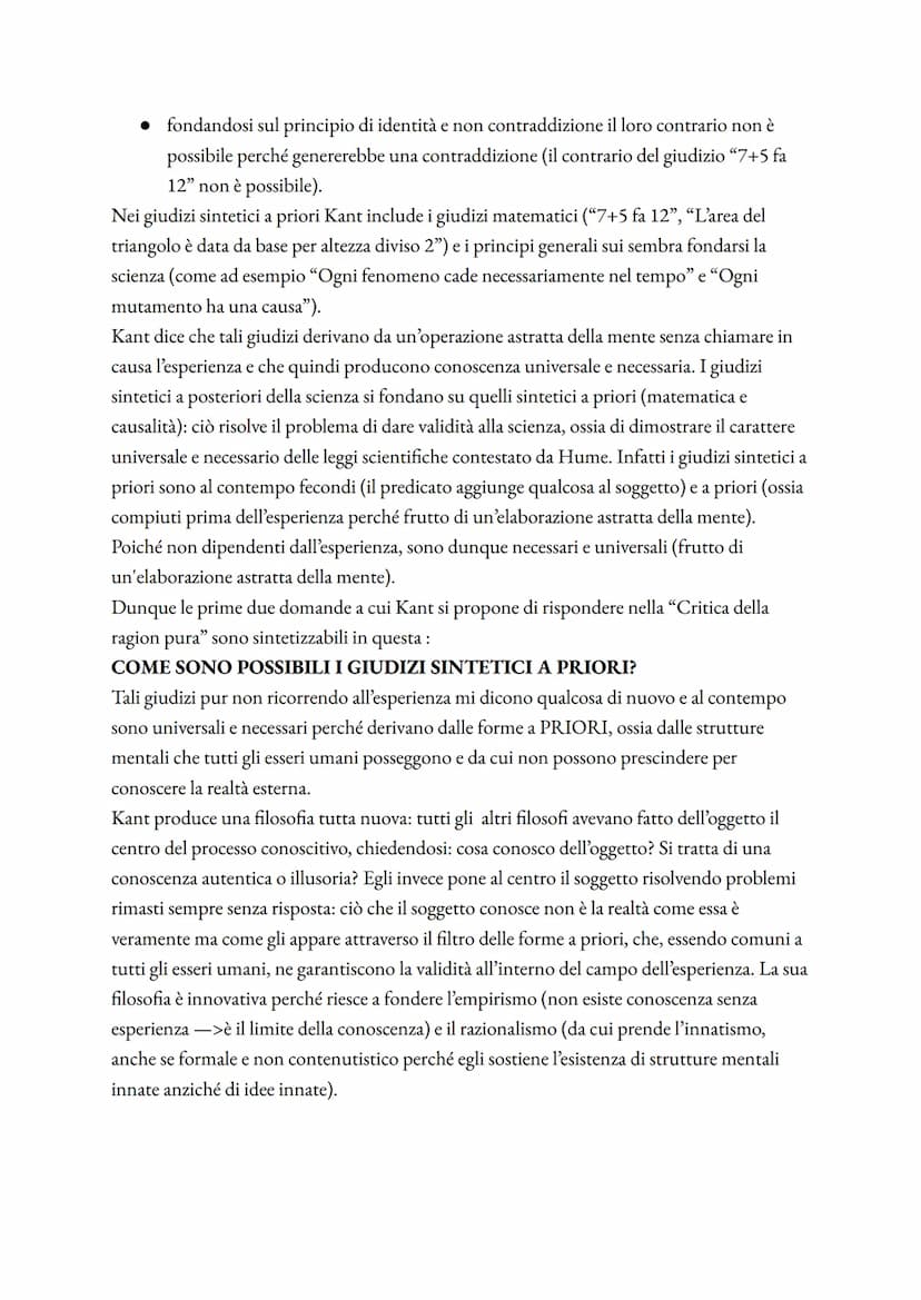 IMMANUEL KANT
Kant e l'illuminismo
Il pensiero di Immanuel Kant, pur essendo estremamente originale, si colloca nel clima
culturale dell'ill