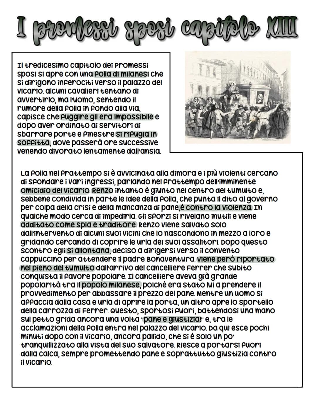 I provfessi spost capiple XI
XALL
IM
Il tredicesimo capitolo dei promessi
sposi si apre con una folla di milanesi che
Si dirigono inferociti
