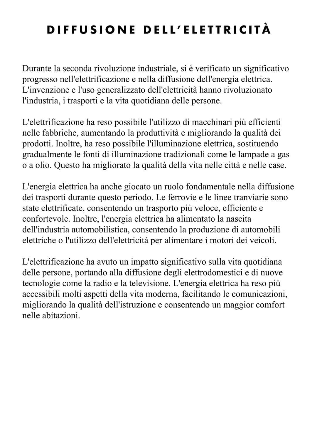 Electricine
ALEXANDER DI MARTINO
LA SECONDA RIVOLUZIONE
INDUSTRIALE
NUOVA EDIZIONE
Eclairage de Luxe INTRODUZIONE.........
CONTESTO STORICO 