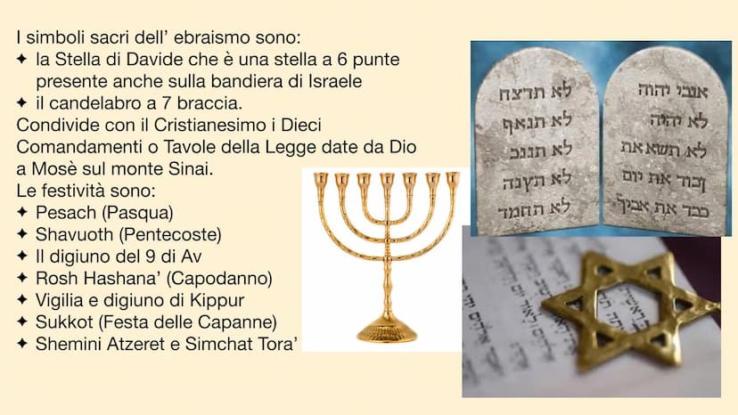 le Religioni le Cristianesimo
Il Cristianesimo è una religione monoteista il cui fondatore è
Gesù, morto e risorto per la salvezza dell'uman