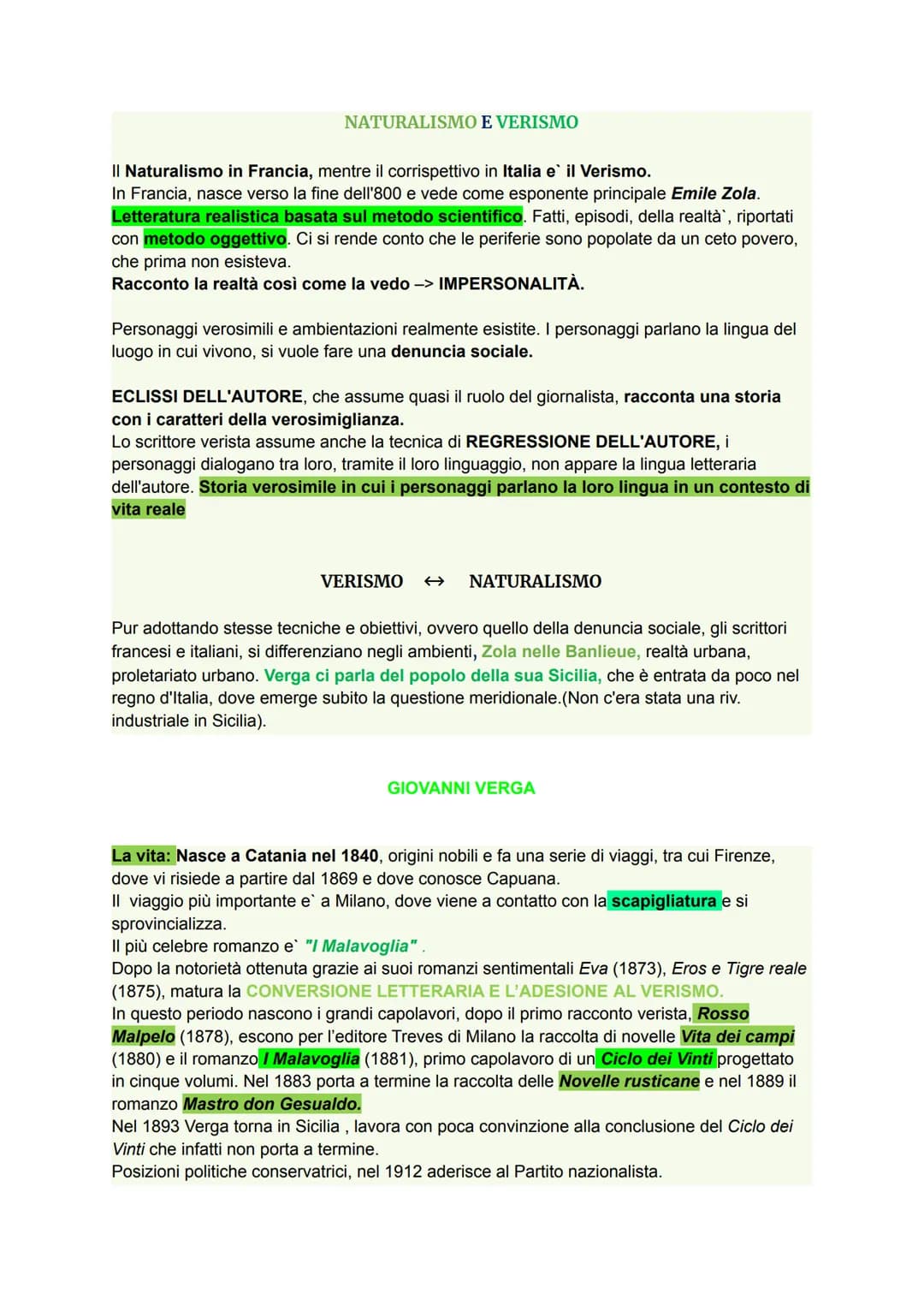 NATURALISMO E VERISMO
Il Naturalismo in Francia, mentre il corrispettivo in Italia e il Verismo.
In Francia, nasce verso la fine dell'800 e 