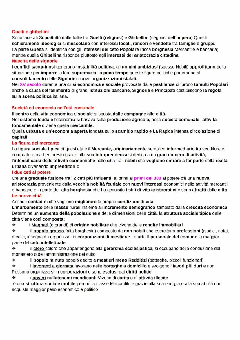 L'età comunale in Italia tredicesimo quattordicesimo secolo
situazione politica in Italia nel 1200-1300
c'è una bipartizione tra il centro-n
