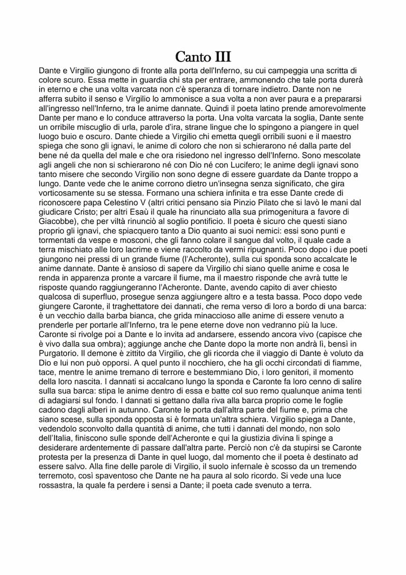 Canto V
Usciti dal Limbo, Dante e Virgilio entrano nel II Cerchio, meno ampio del precedente ma
contenente molto più dolore. Sulla soglia tr