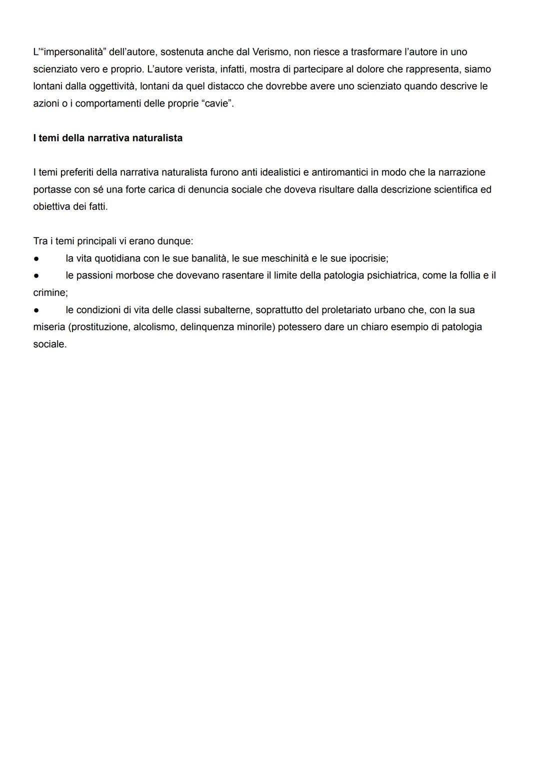 
<p>Il Naturalismo è una corrente letteraria che si sviluppa in Francia tra il 1870 e il 1890 circa, durante il periodo positivista. La corr