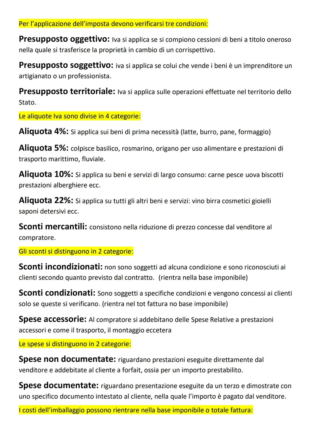 La fattura è il documento nella quale dimostra L'esecuzione del contratto da parte del
venditore e il suo diritto a riscuotere il prezzo sta