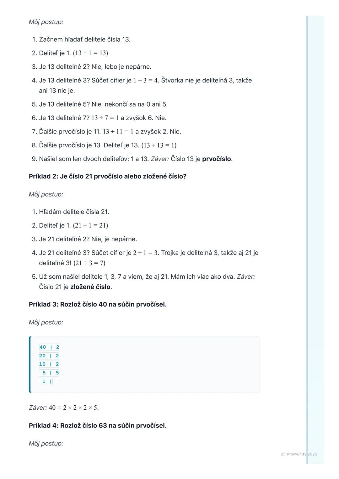 # Prvočísla a zložené čísla

## 1. Úvod do prvočísel a zložených čísel

Ahojte! Dnes si zopakujeme veľmi dôležitú tému z matematiky - prvočí