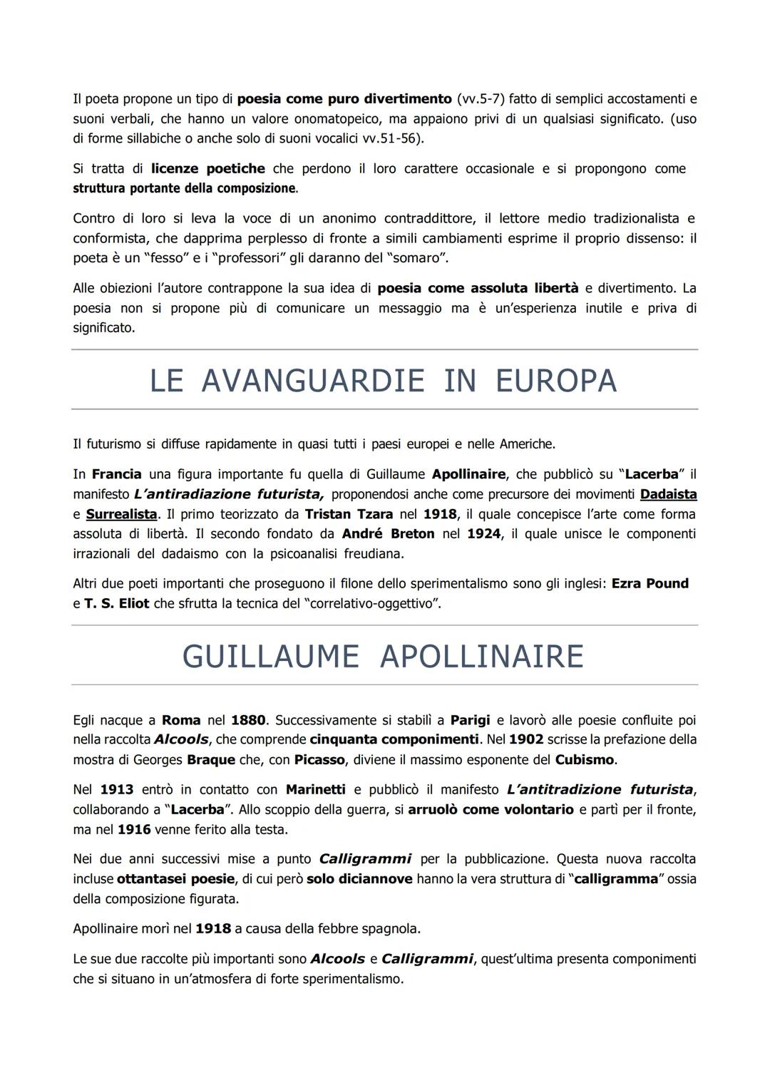 # LA STAGIONE DELLE AVANGUARDIE

Il termine "avanguardia" appartiene al vocabolario militare e indica la pattuglia di soldati che va in
avan