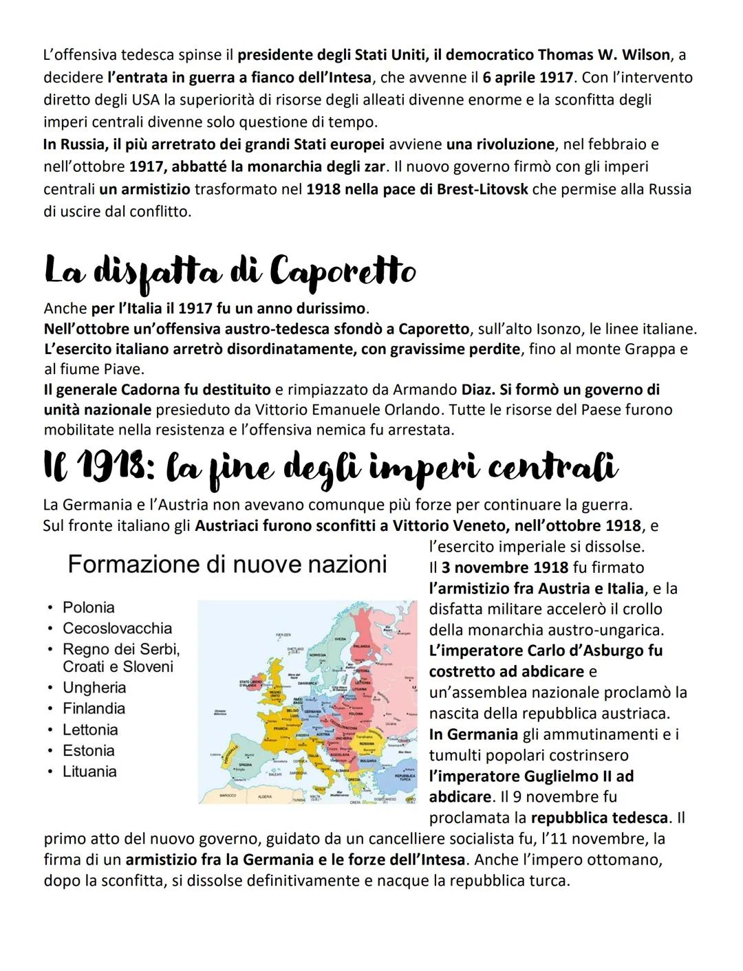 Prima guerra mondiale
1918
Fine degli imperi
centrali
28-07-1914
Inizio guerra
24-05-1915
Entra in guerra
l'Italia
Ottobre 1917
Disfatta di

