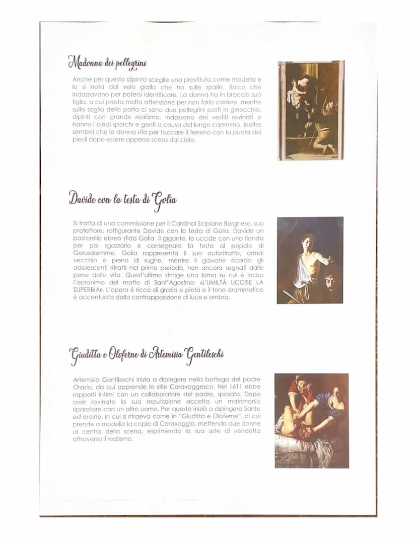Caravaggio
Caravaggio è uno dei più grandi artisti di questo periodo e dà il via al realismo/naturalismo.
Rappresenta scene sacre con person