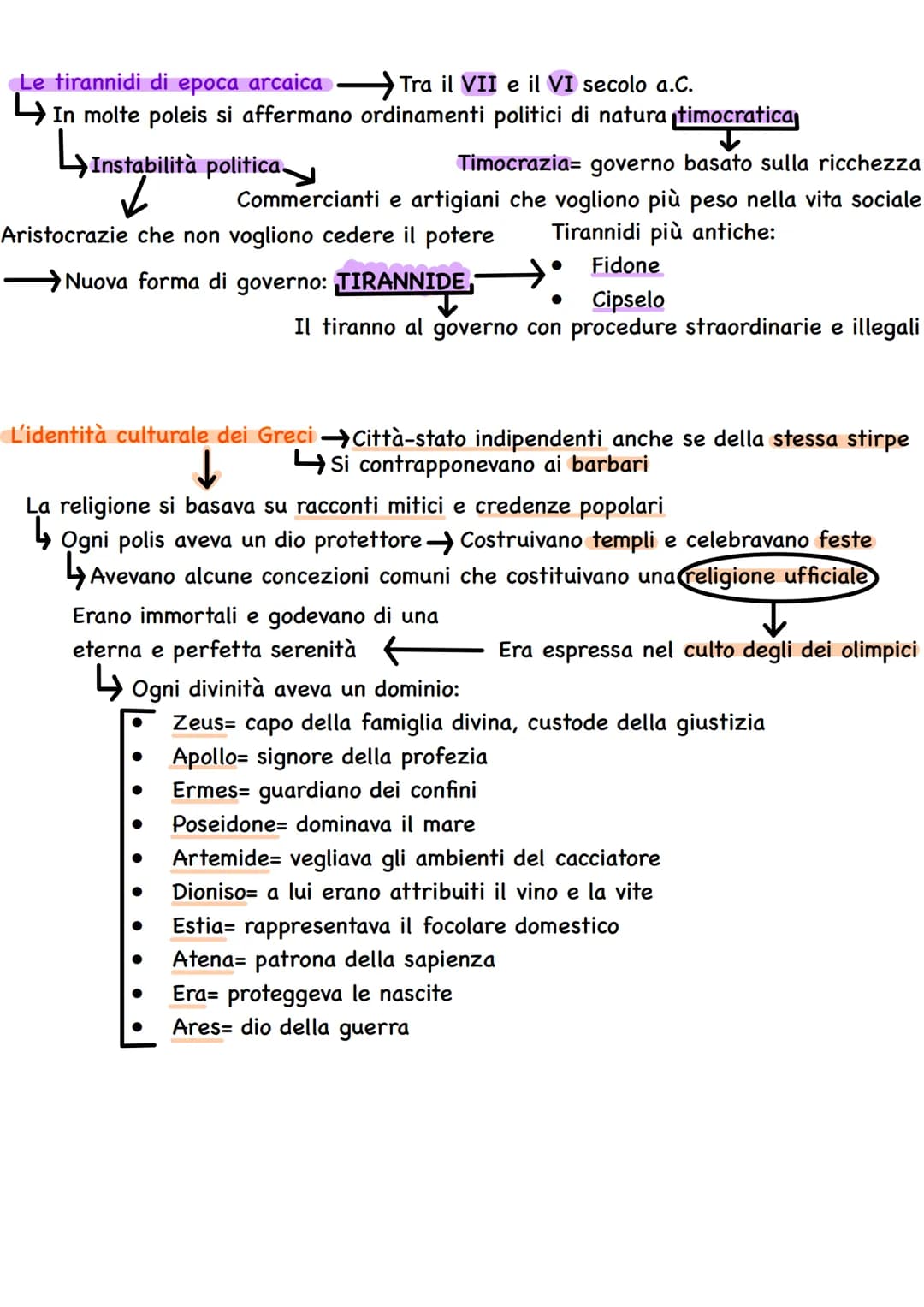 Medioevo ellenico Dal 1200 a.C. (Crollo civiltà micenea)
Movimenti migratori in Grecia
(II e I millennio a.C.)
La scrittura diventa
inutile 