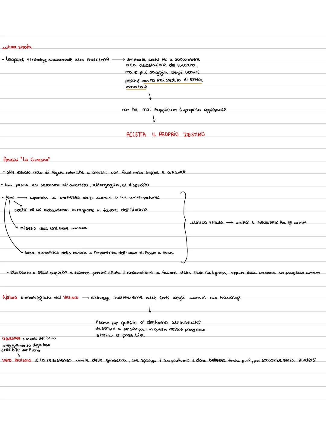 # La ginestra

- scritta nel 1836, pubblicata postuma 1845.
- si ispira alla ginestra che cresce sulle pendia del vesuvio

1ª strofa

fiore 