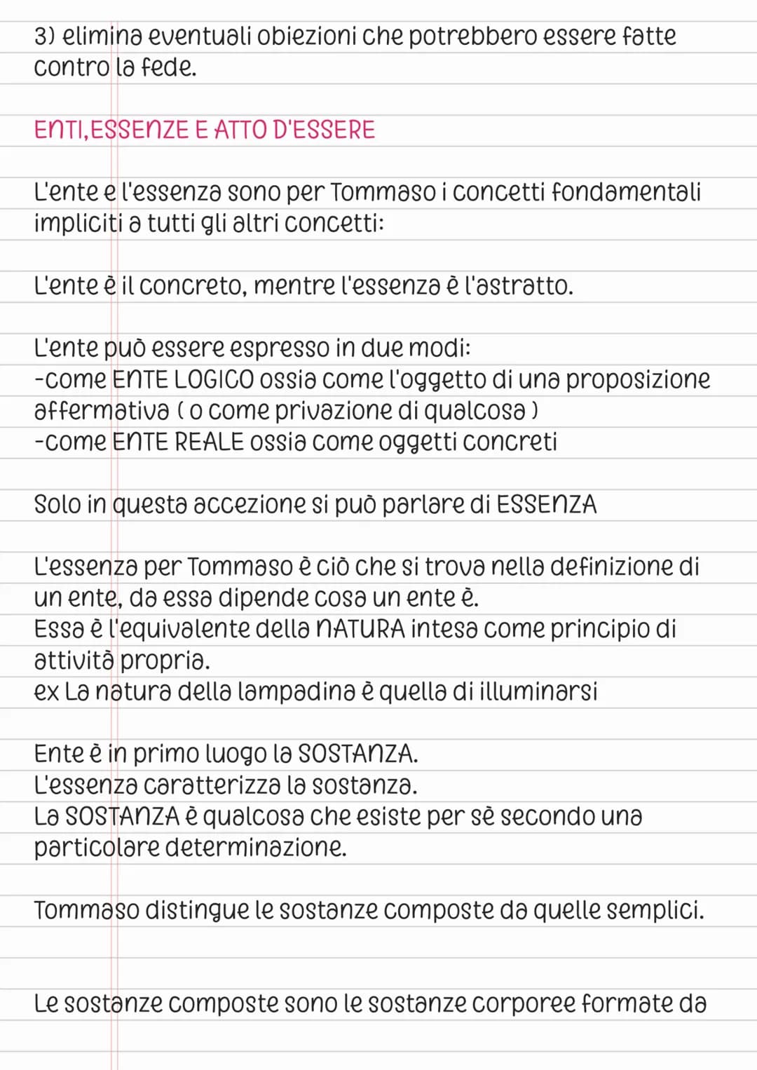 Tommaso d'Acquino
Tutti gli uomini tendono al sapere
1) Ogni cosa tende alla propria perfezione.
La perfezione dell'uomo si può riconciliare