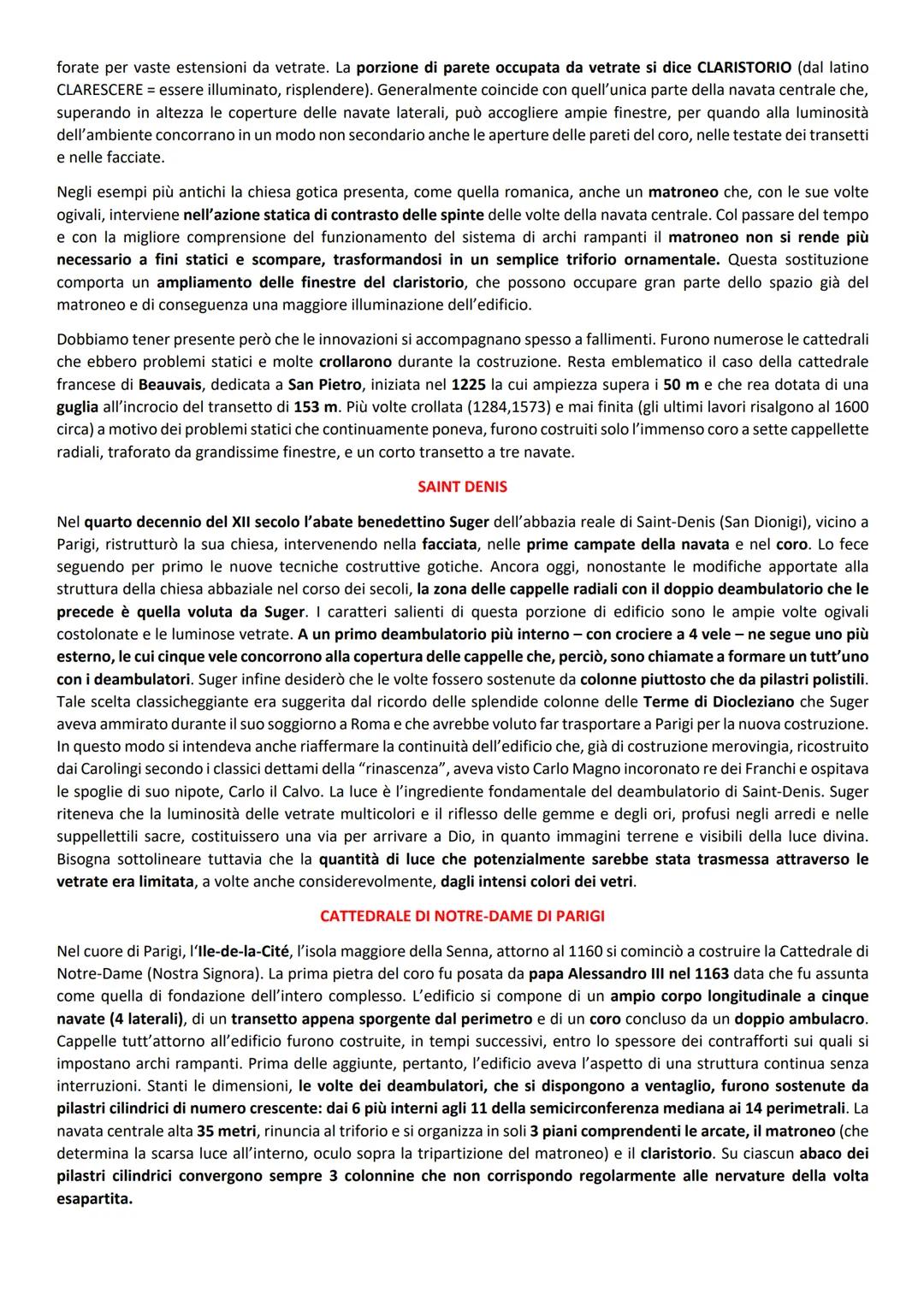 L'ARCHITETTURA GOTICA E LE SUE TECNICHE COSTRUTTIVE
Contrariamente all'architettura romana e romanica, quella gotica non è massiccia, ma est