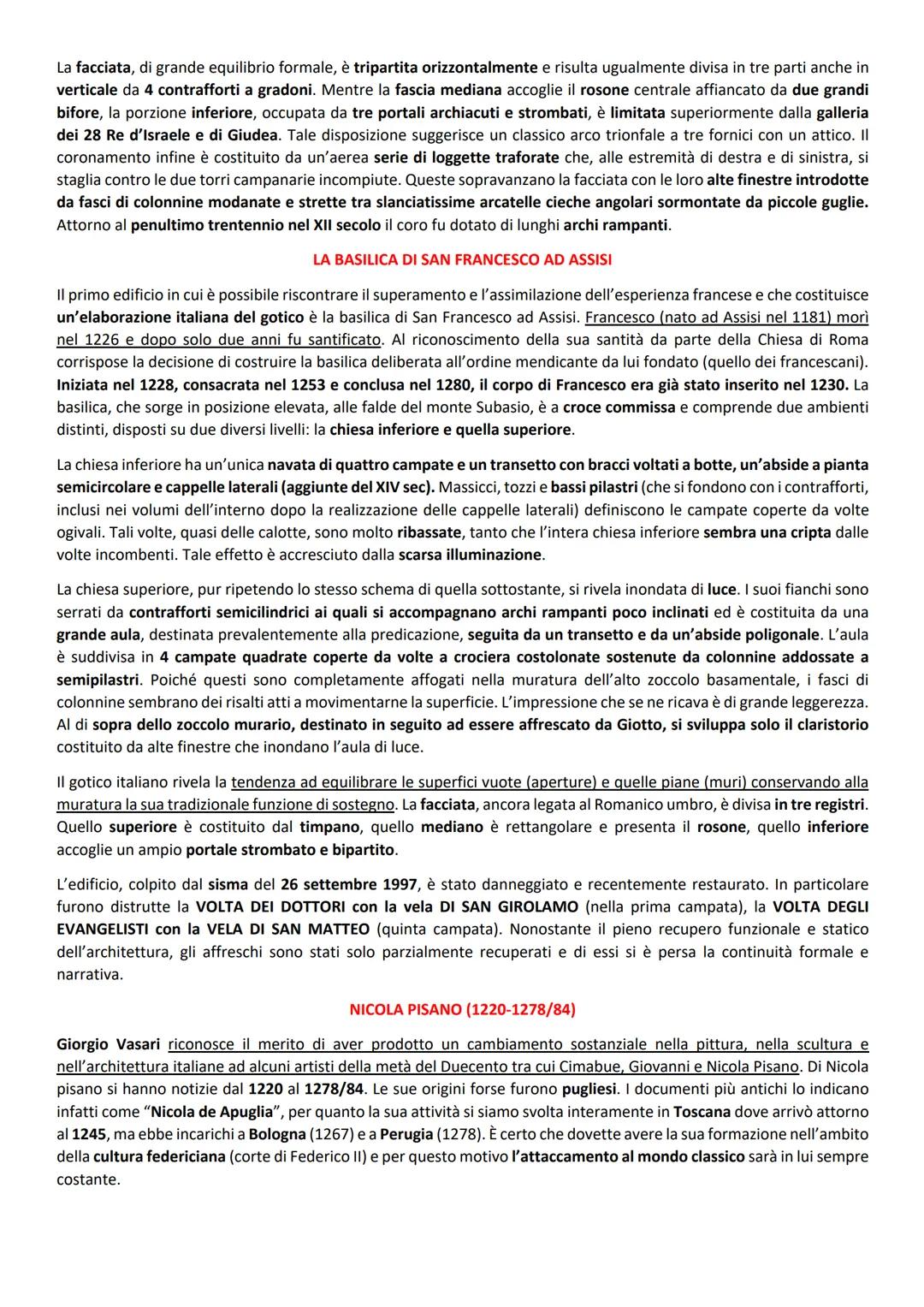 L'ARCHITETTURA GOTICA E LE SUE TECNICHE COSTRUTTIVE
Contrariamente all'architettura romana e romanica, quella gotica non è massiccia, ma est
