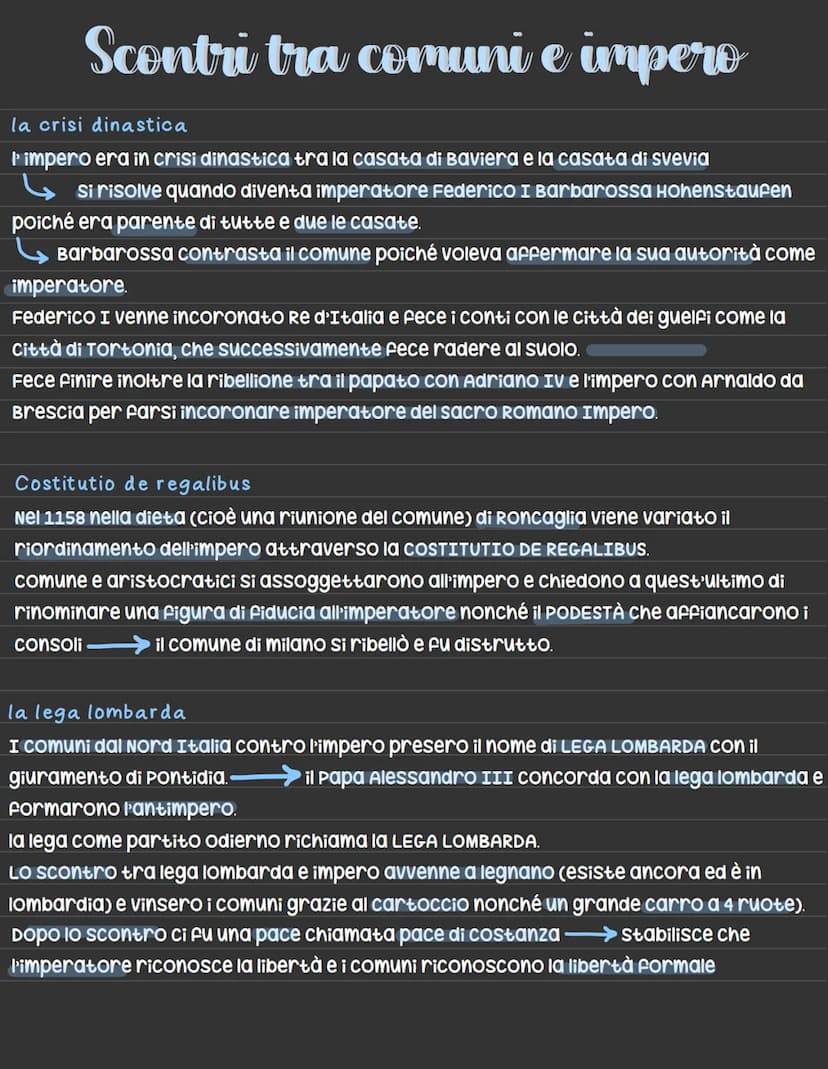 Una nuova istituzione
Il comune
La nascita dei comuni
Fino ad ora abbiamo visto que istituzioni: il papato e l'impero.
Nell'11 secolo nascon