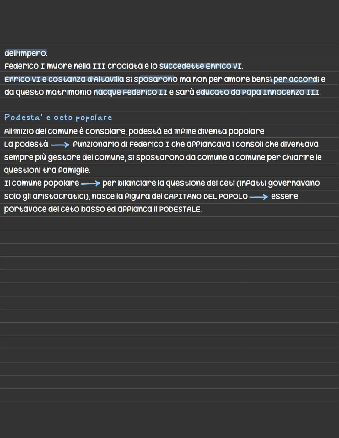 Una nuova istituzione
Il comune
La nascita dei comuni
Fino ad ora abbiamo visto que istituzioni: il papato e l'impero.
Nell'11 secolo nascon