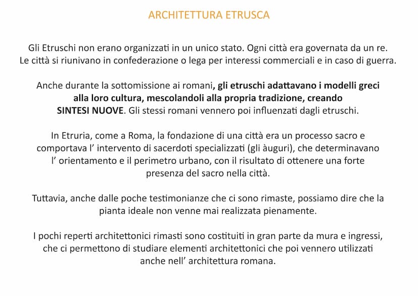 GLI ETRUSCHI
Gli etruschi sono la più grande civiltà dell' Italia antica.
Sulla loro origine e provenienza non ci sono notizie sicure ma gli