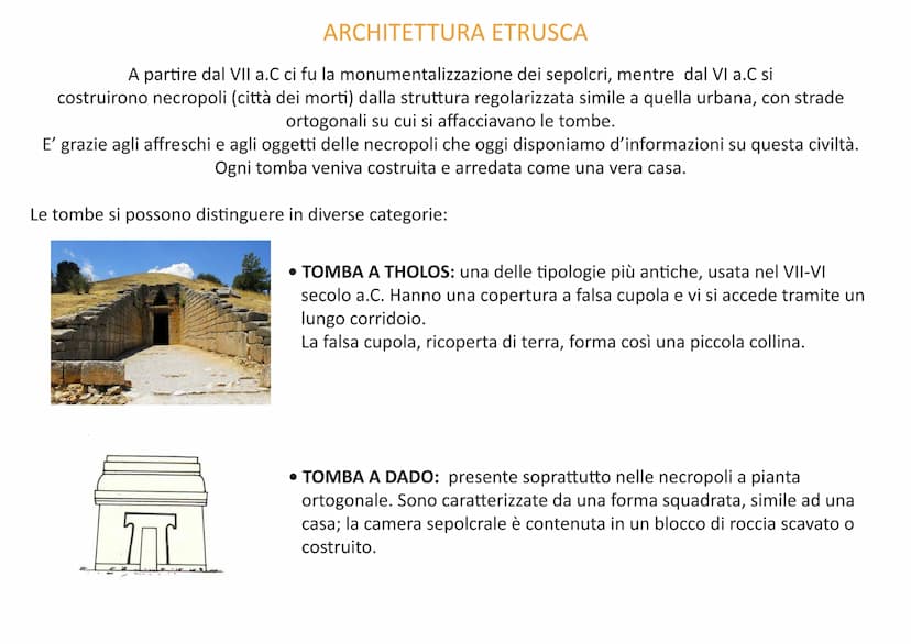 GLI ETRUSCHI
Gli etruschi sono la più grande civiltà dell' Italia antica.
Sulla loro origine e provenienza non ci sono notizie sicure ma gli