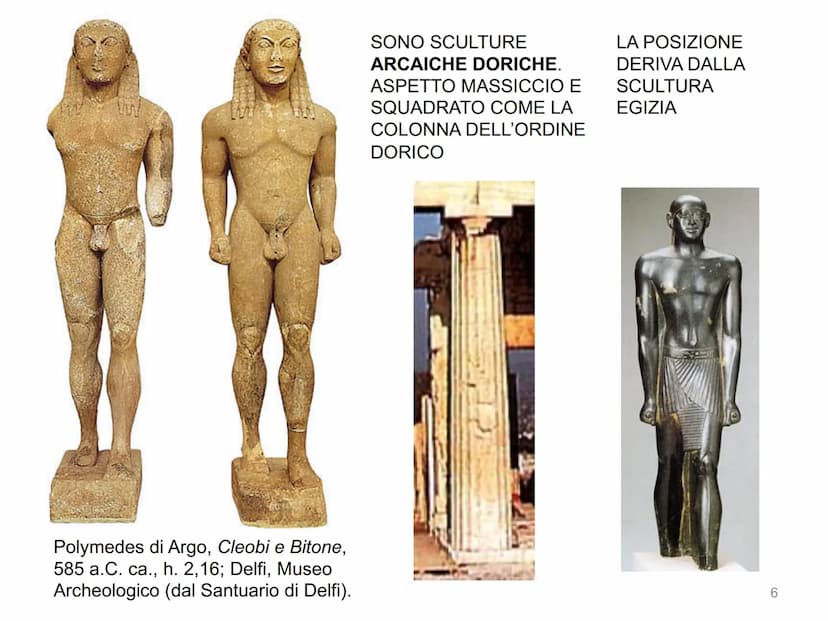 LA SCULTURA GRECA
1 Dama di Auxerre, 630 a.C. ca., calcare, h. 65 cm;
Parigi, Louvre
LA SCULTURA DEDALICA
SI SVILUPPO' A CRETA (ELENIZZATA)
