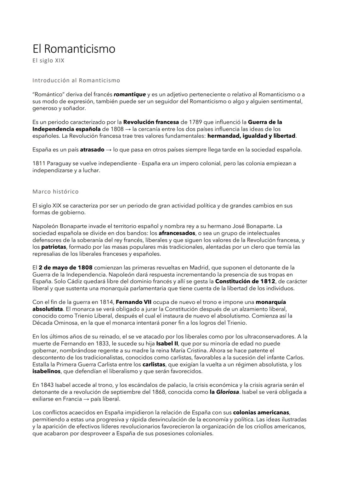 # El Romanticismo
El siglo XIX

Introducción al Romanticismo

"Romántico" deriva del francés romantique y es un adjetivo perteneciente o rel