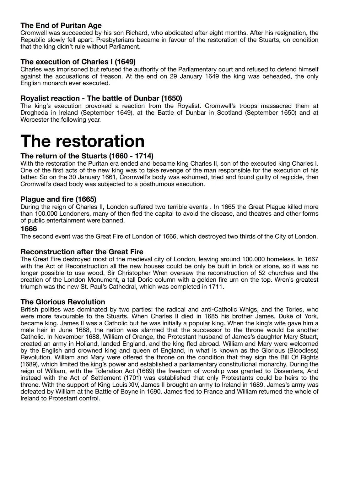 Historical and Social Background
Riassunti di pag. 138 139 - 140
After the reign of Elizabeth I, in the 17th century there were social and p