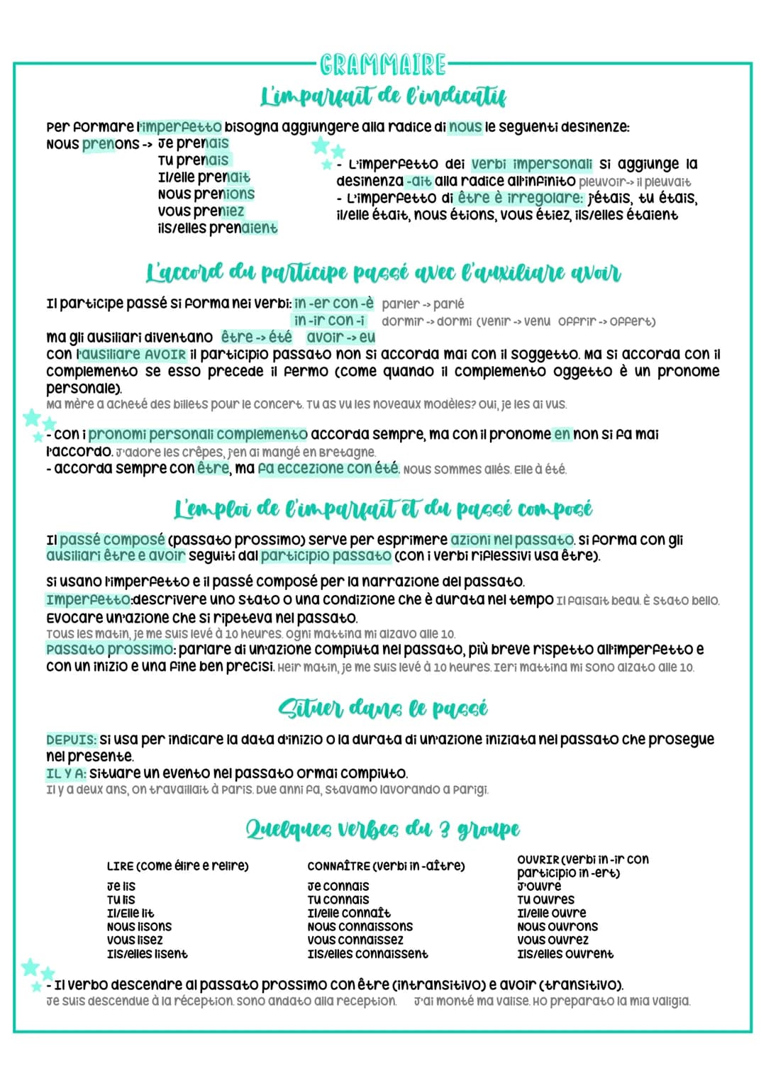 -GRAMMAIRE-
De ou Dea
De si sa al posto di des quando: - in un gruppo nominale plurale Paggettivo precede il nome
Elle achète DES pulls noir