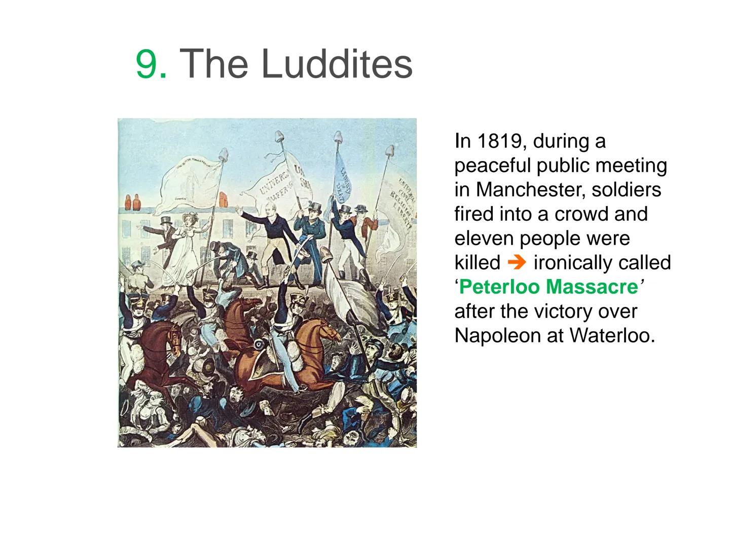 As the Industrial Revolution gathered pace thousands of factories sprang up all over the country. There were
no laws relating to the running