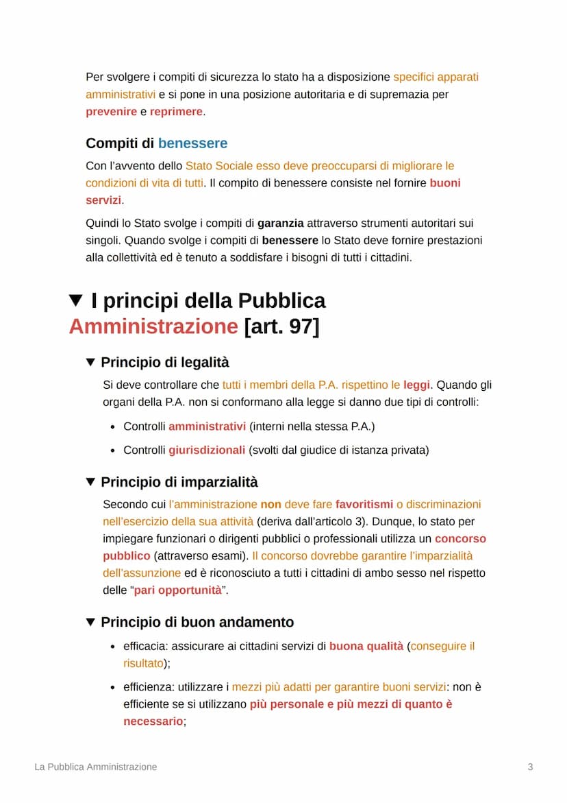 La Pubblica Amministrazione
▼ Cosa significa amministrare?
Lo stato si propone di perseguire molteplici fini nell'interesse dell'intera comu