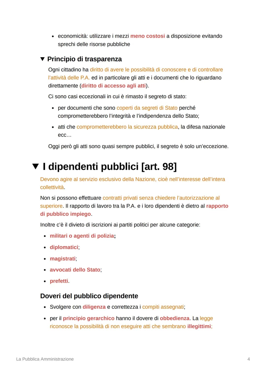 La Pubblica Amministrazione
▼ Cosa significa amministrare?
Lo stato si propone di perseguire molteplici fini nell'interesse dell'intera comu