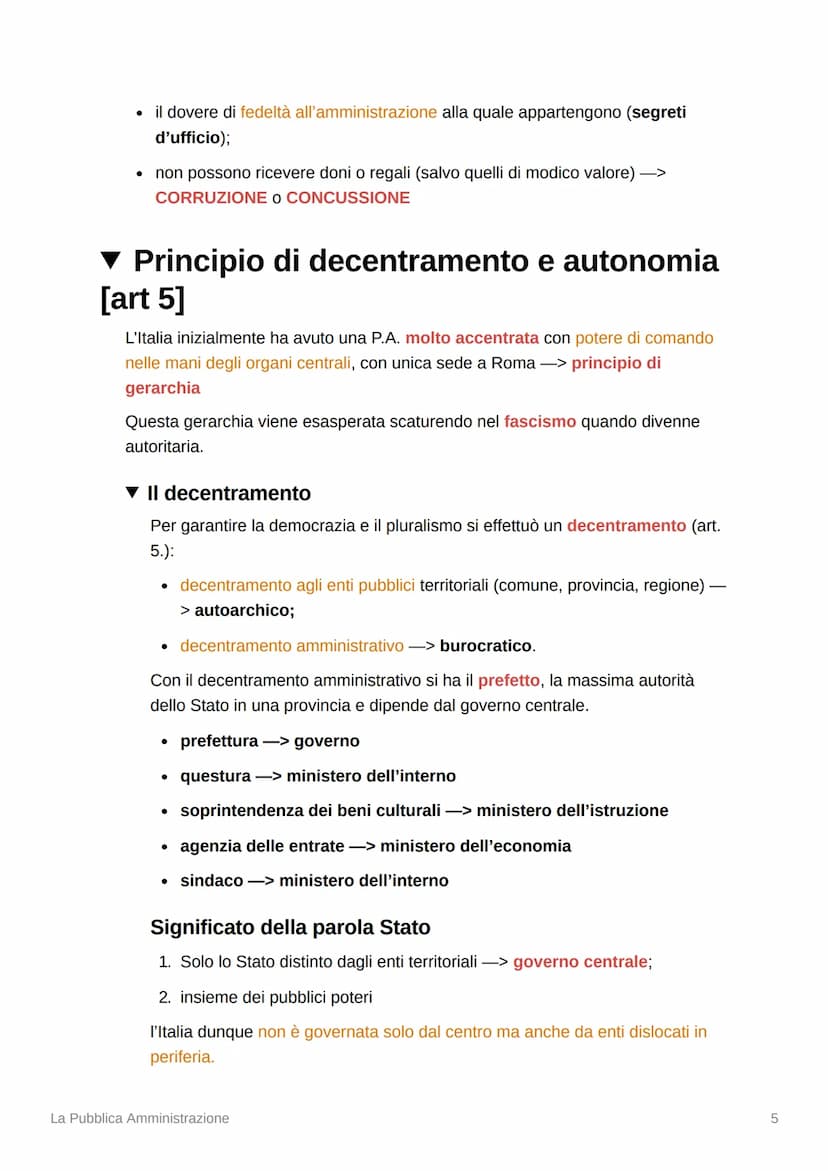La Pubblica Amministrazione
▼ Cosa significa amministrare?
Lo stato si propone di perseguire molteplici fini nell'interesse dell'intera comu