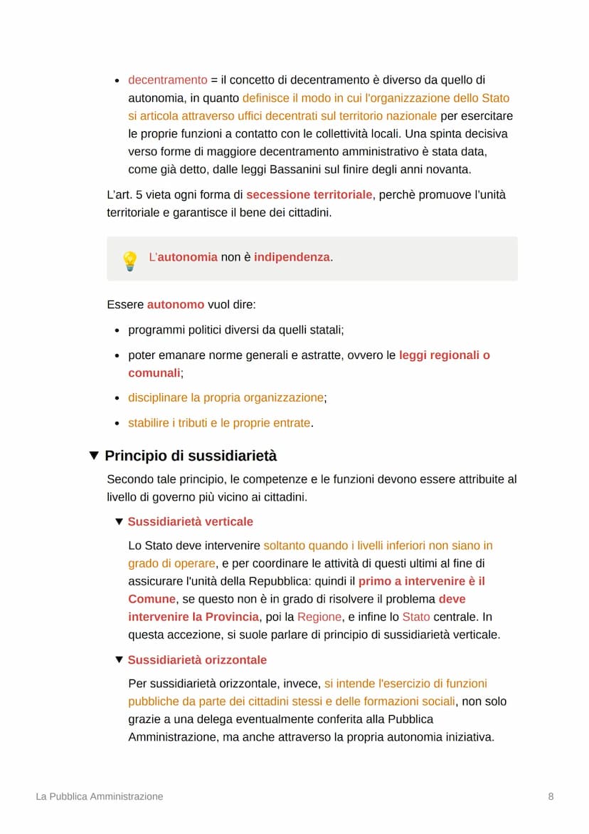 La Pubblica Amministrazione
▼ Cosa significa amministrare?
Lo stato si propone di perseguire molteplici fini nell'interesse dell'intera comu