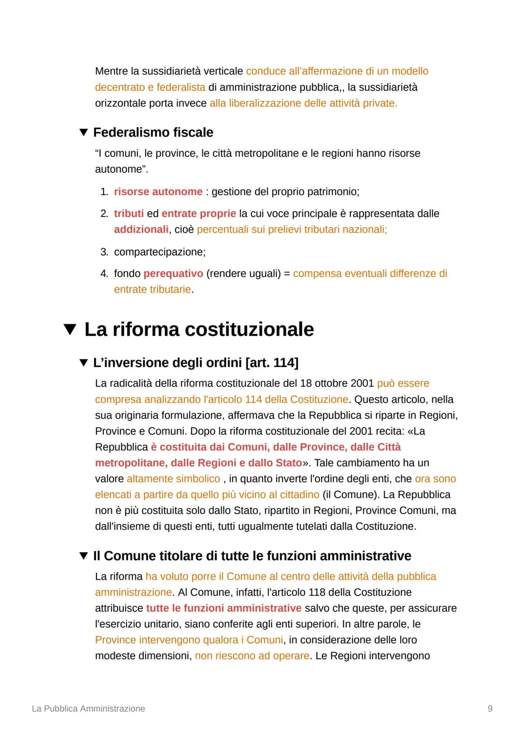 La Pubblica Amministrazione
▼ Cosa significa amministrare?
Lo stato si propone di perseguire molteplici fini nell'interesse dell'intera comu