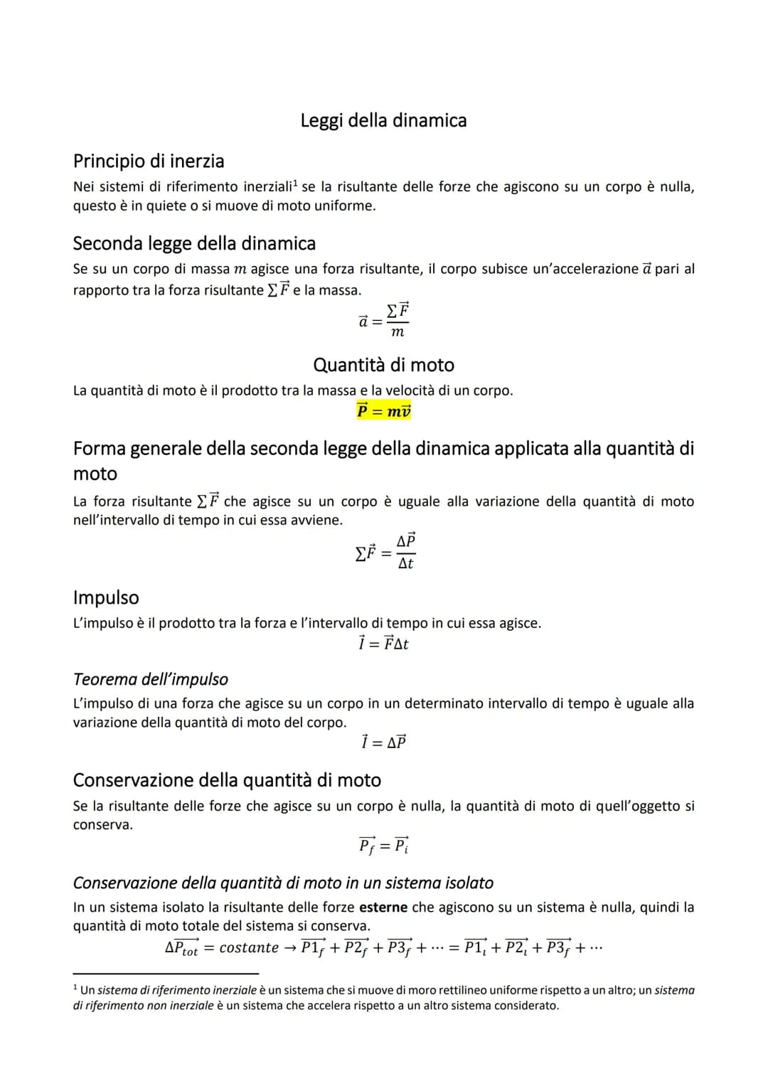Dinamica, forze conservative, urti