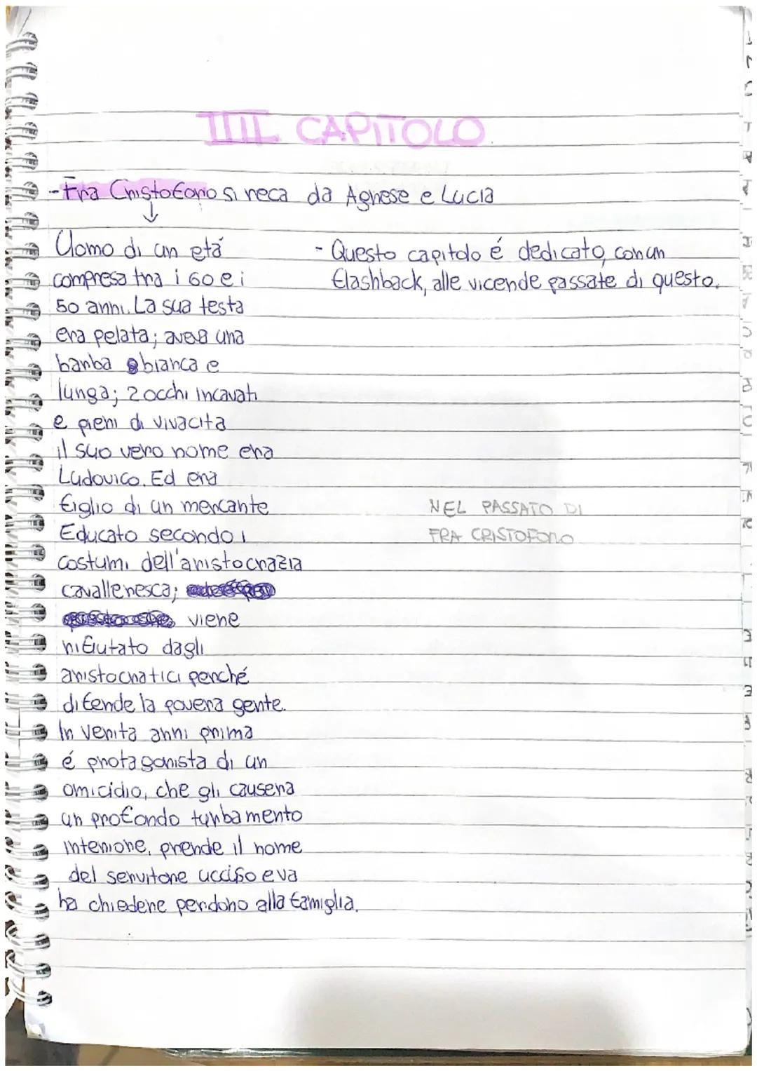 # I CAPITOLO

- Si apre con la descrizione del lugo in cui il romanzo é
a mbientato Cil lago Adda in Lombardia)

- Il personaggio principale