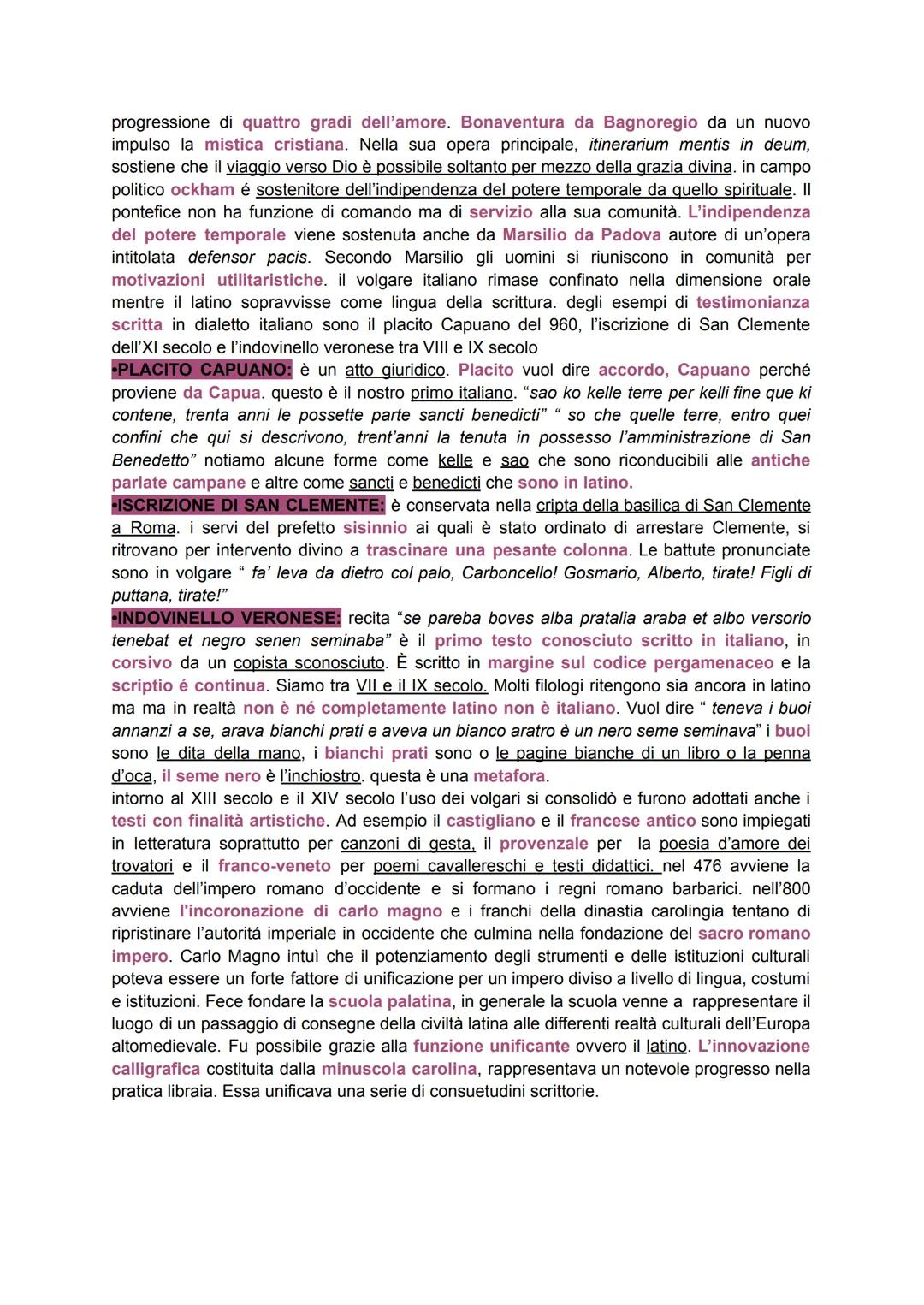 MEDIOEVO
L'età medievale si protrae per circa 1000 anni, è un'epoca fortemente diversificata al suo
interno a seconda dei periodi e dei luog
