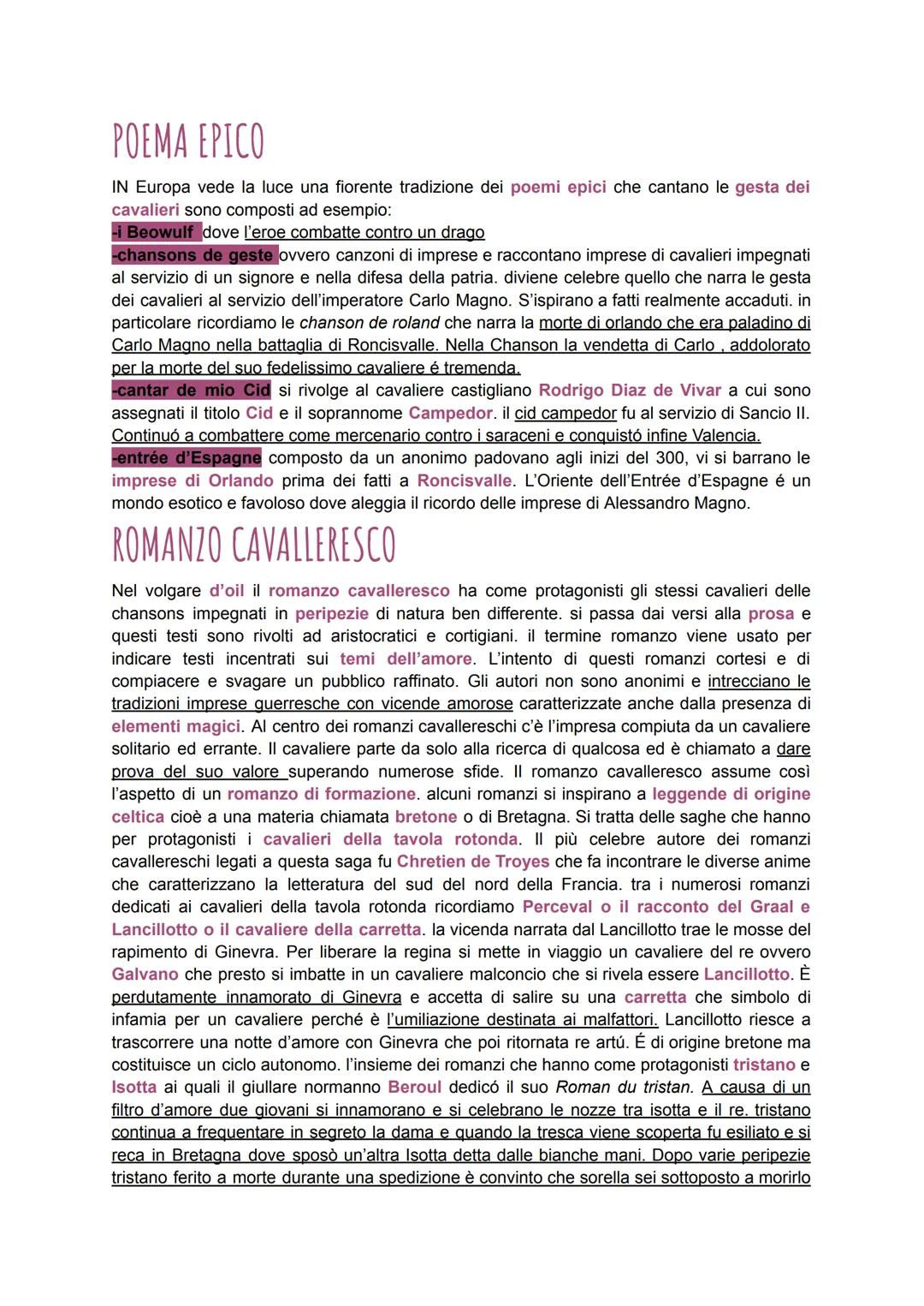 MEDIOEVO
L'età medievale si protrae per circa 1000 anni, è un'epoca fortemente diversificata al suo
interno a seconda dei periodi e dei luog