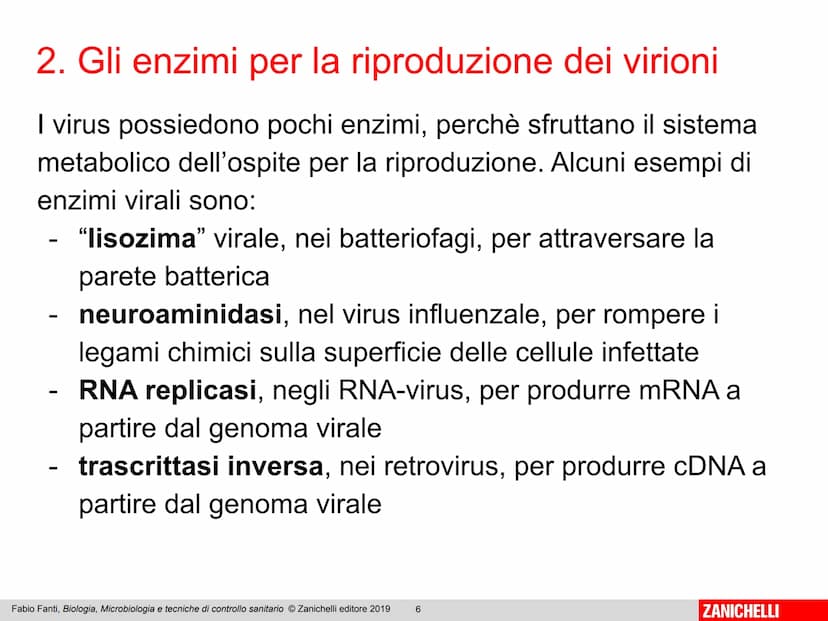 ZANICHELLI Fabio Fanti
Biologia,
microbiologia
e tecniche di
controllo sanitario Capitolo 10
I virus
Fabio Fanti, Biologia, Microbiologia e 