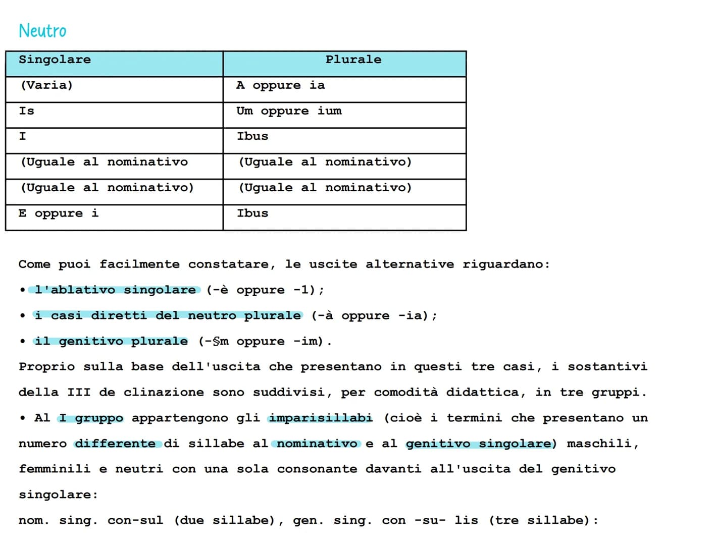 ●
IL NOMINATIVO: funzione logica di soggetto
GENITIVO: funzione logica di complemento di specificazione e complemento partitivo
• DATIVO: fu