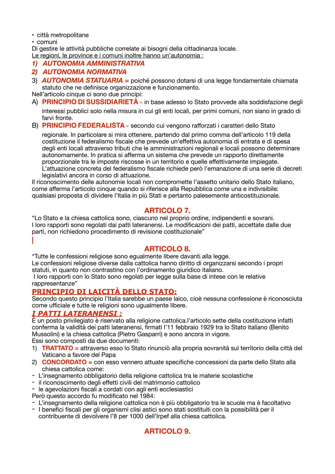 DIRITTO
LA COSTITUZIONE
ITALIANA
La costituzione italiana è la legge fondamentale dello Stato. Essa fu pronta nell'arco di un anno e
mezzo E